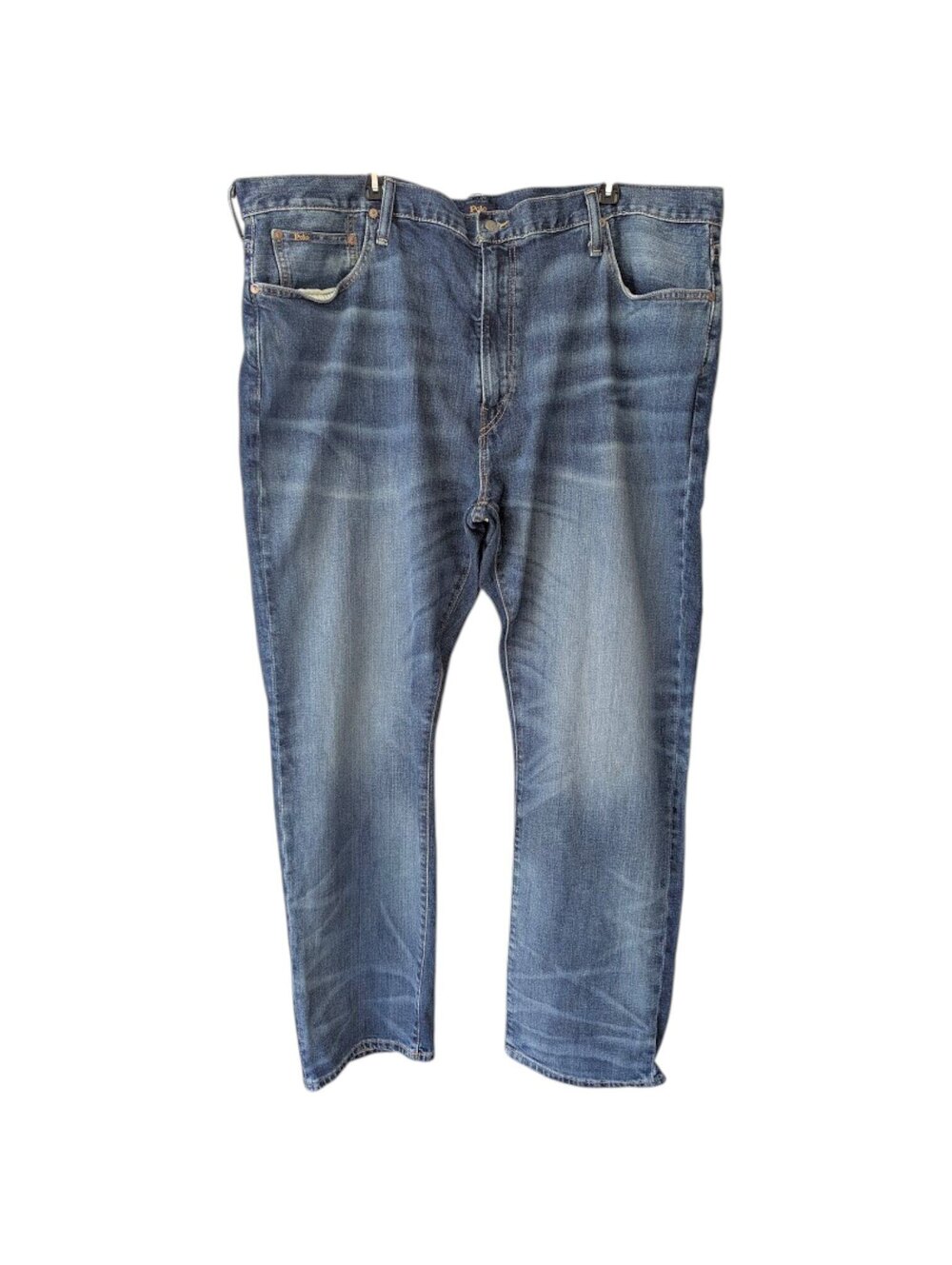 Polo Ralph Lauren Mens Jeans 44x32 Hampton Straight Stretch Blue Denim Pants PRL